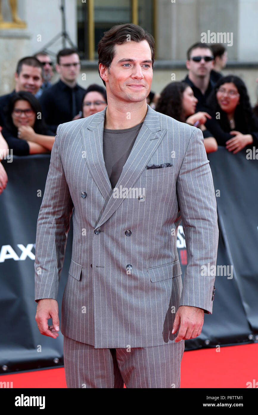 Henry Cavill participant à la 'Mission : Impossible - Fallout' première mondiale au Palais de Chaillot le 12 juillet 2018 à Paris, France. Banque D'Images