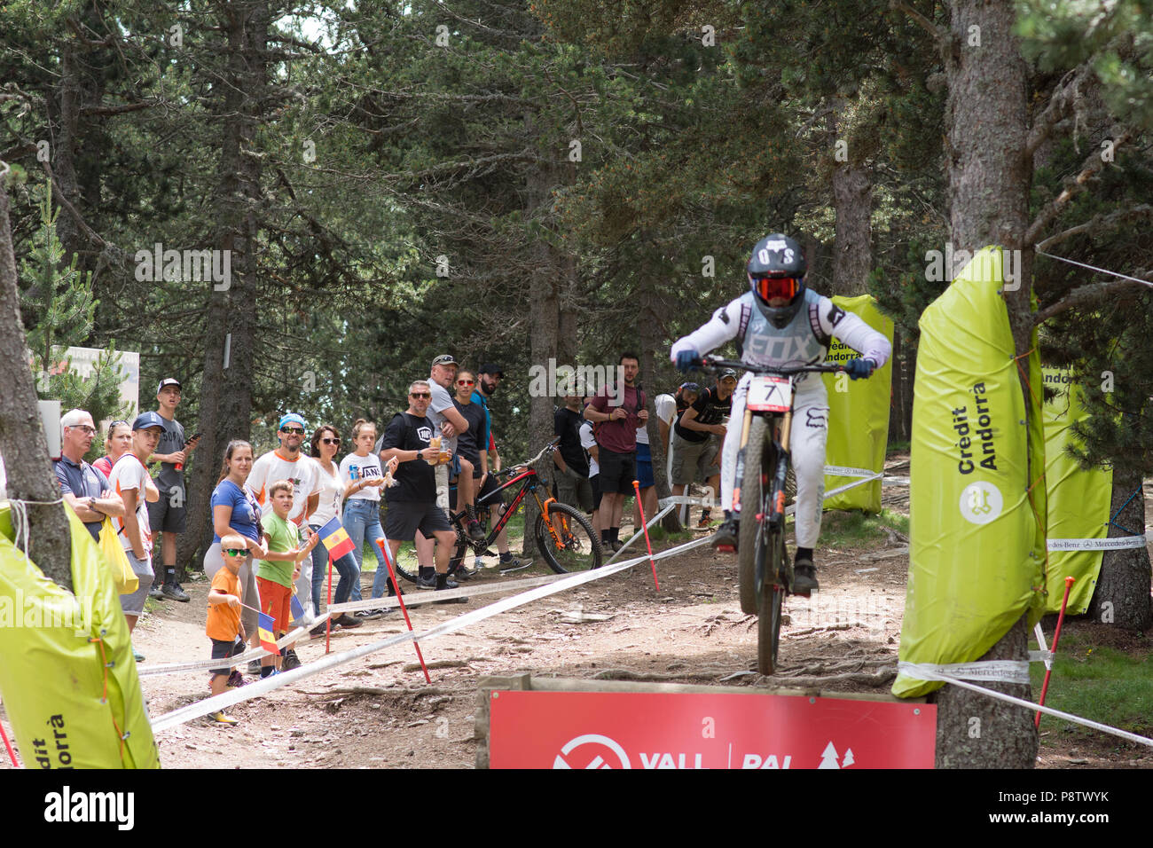 LORIS VERGIER DE LA COUPE DU MONDE UCI 2018 vallnord Andorre Banque D'Images