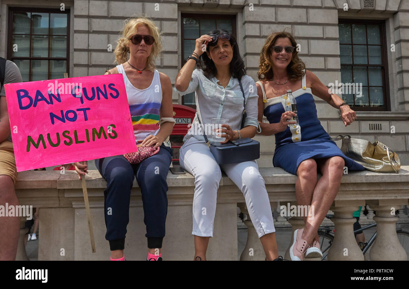 Londres, Royaume-Uni. 13 juillet 2018. Manifestation anti trump Londres le 13 juillet Crédit : marc zakian/Alamy Live News Banque D'Images