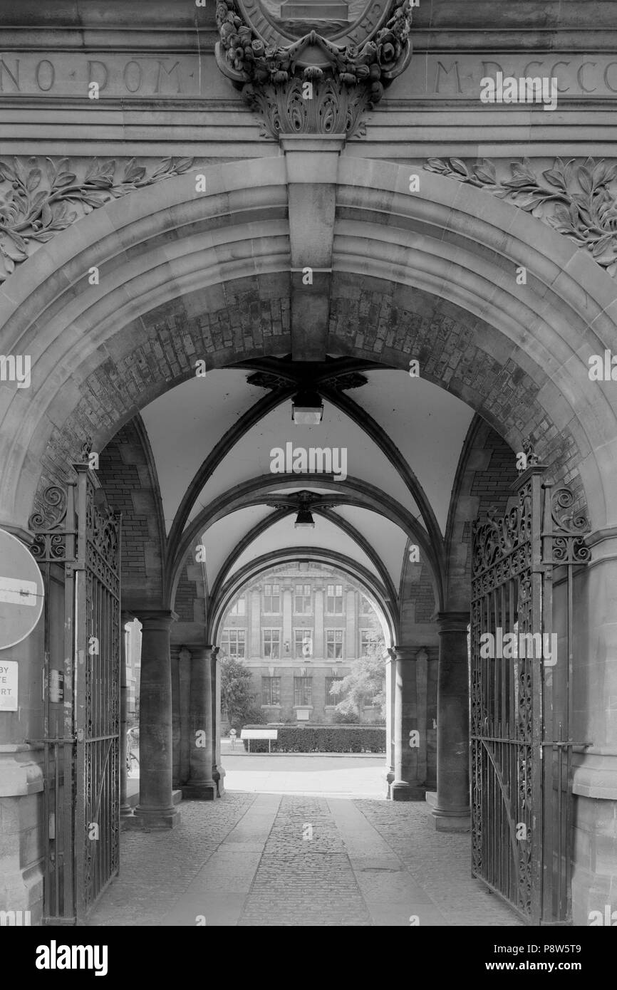 Entrée du musée Sedgwick sur Downing Street Cambridge Banque D'Images