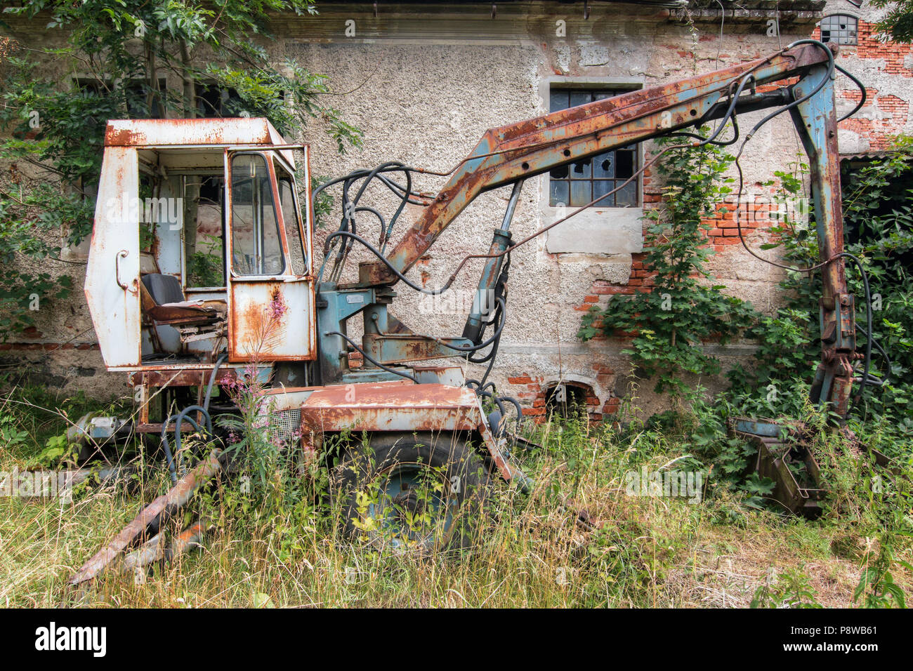 Vieux abandonnés digger Banque D'Images