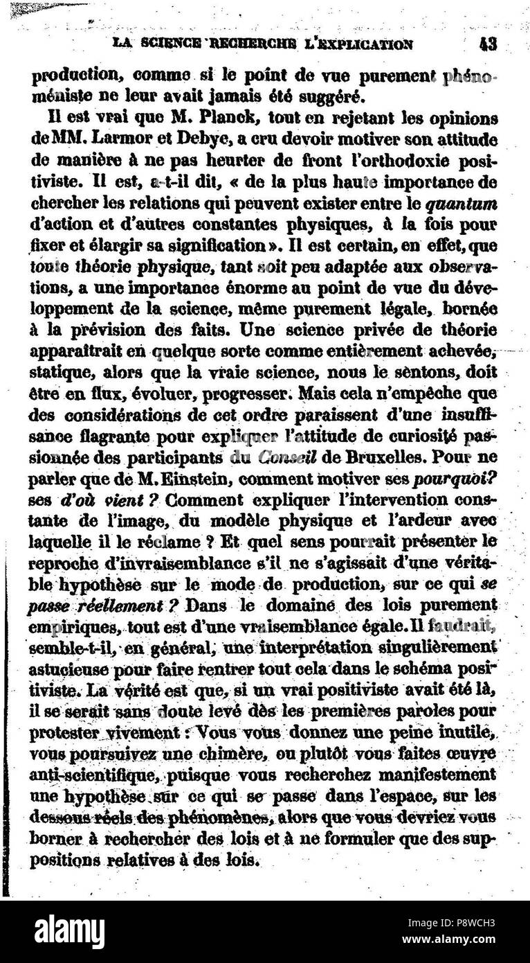 . 101 de l'explication dans les sciences I, 057 Banque D'Images