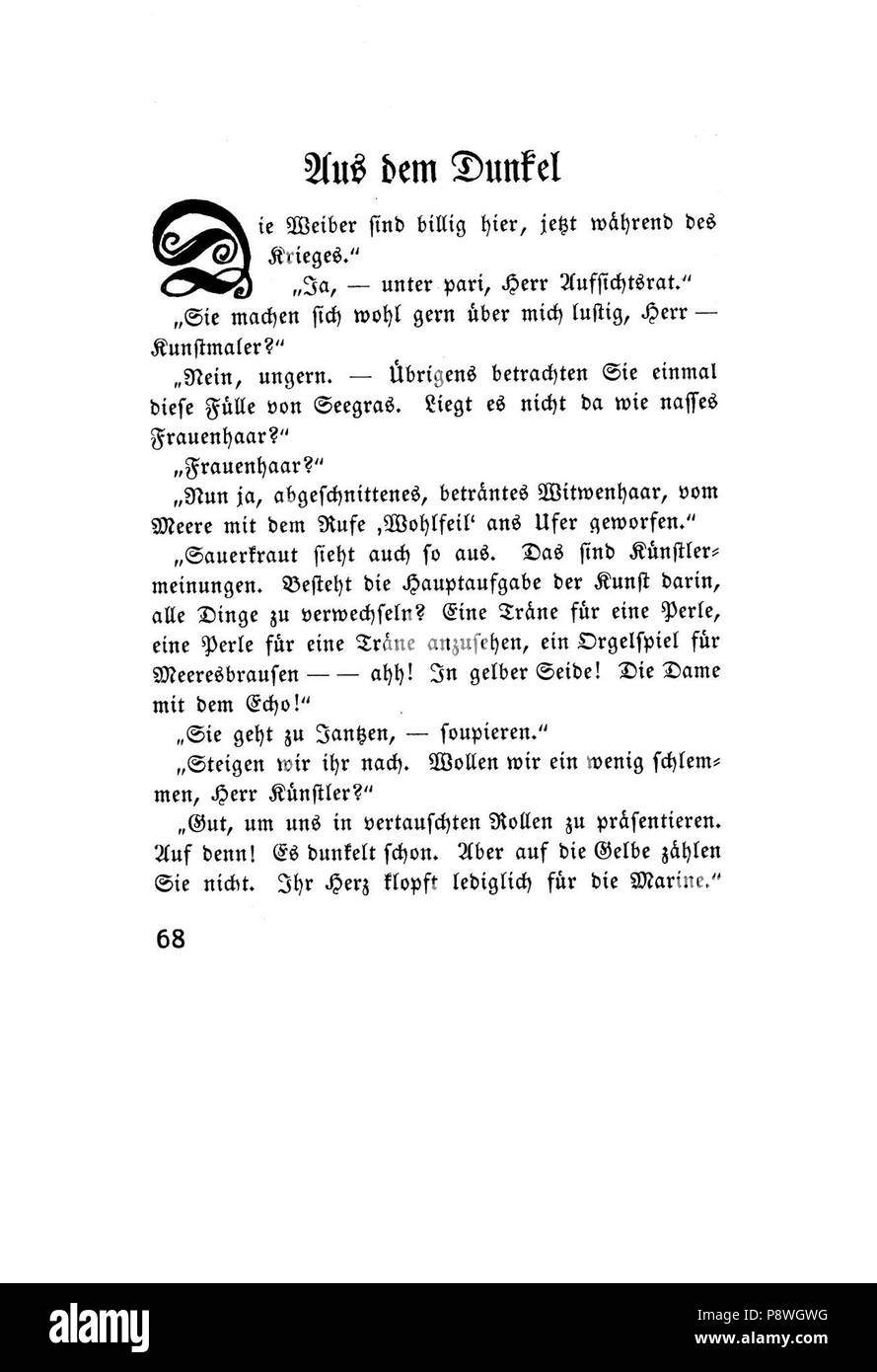 . 259 Die Woge (Ringelnatz) 068 Banque D'Images