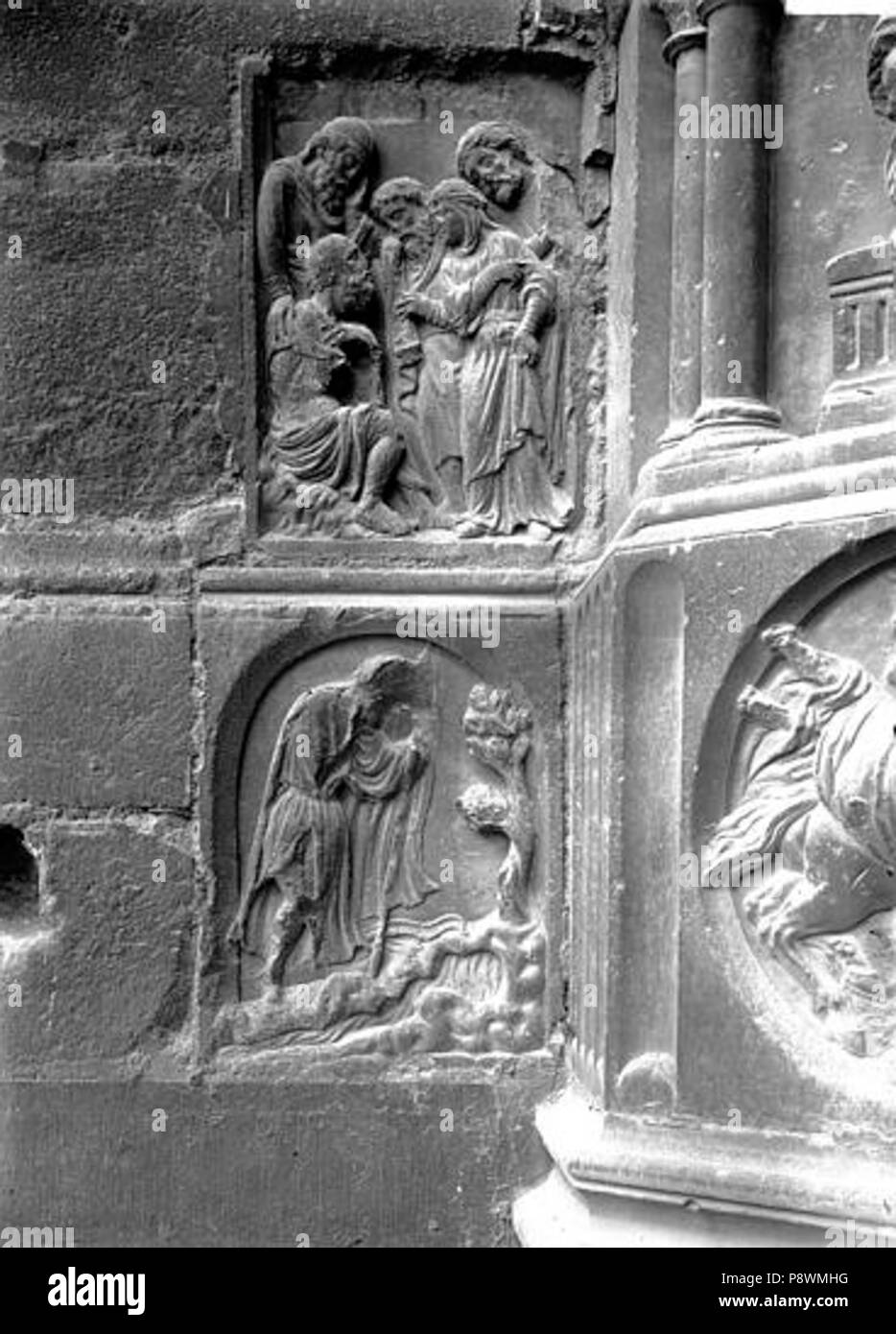 77 Cathédrale Notre-Dame - Bas-relief - Paris - Médiathèque de l'architecture et du patrimoine - APMH00035686 Banque D'Images