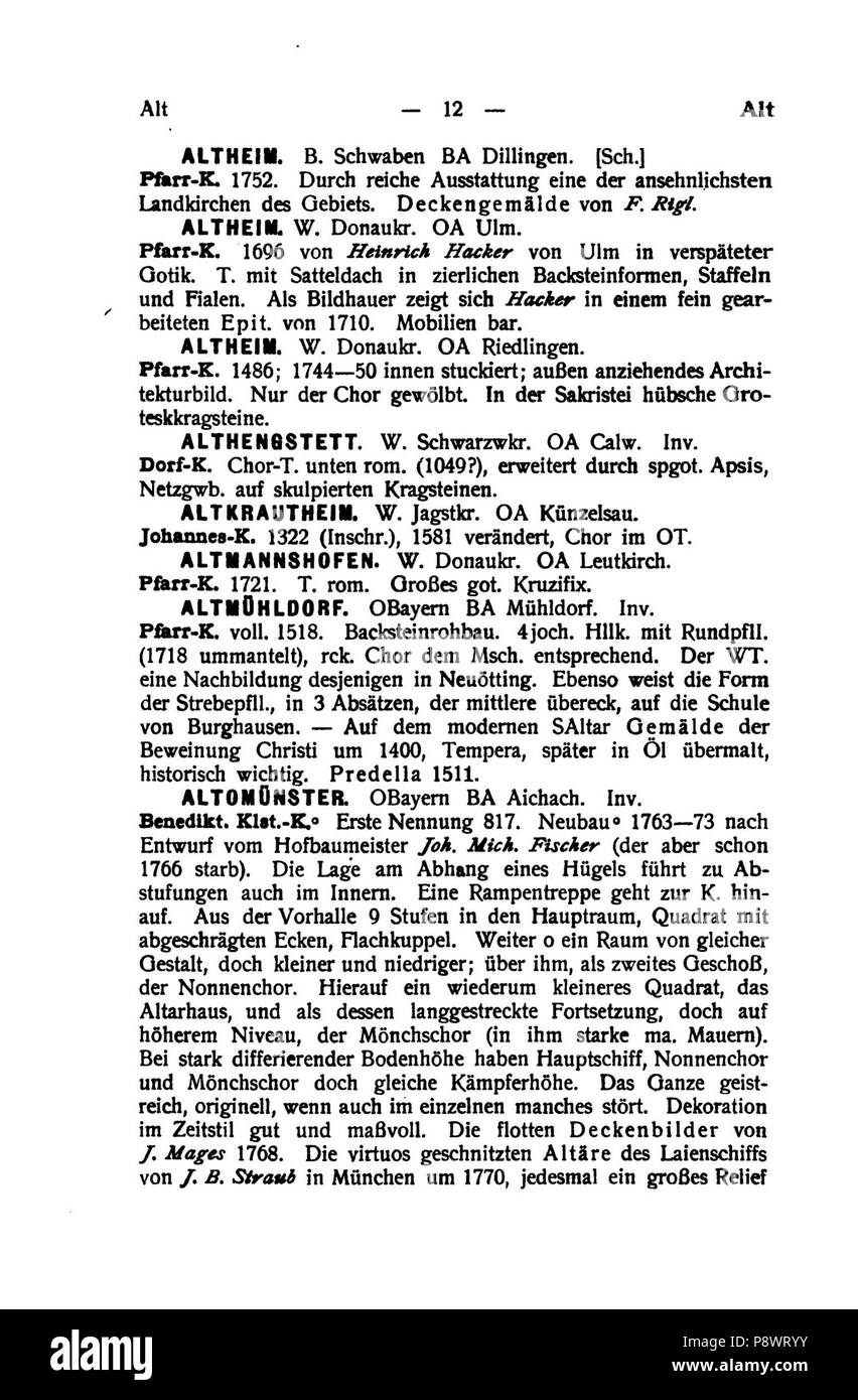 95 De Handbuch der deutschen Kunstdenkmäler III 027 Banque D'Images