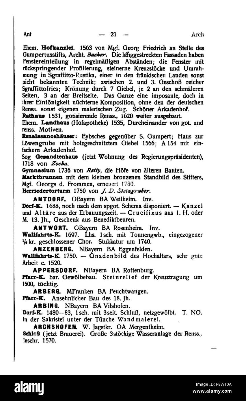 95 De Handbuch der deutschen Kunstdenkmäler III 036 Banque D'Images