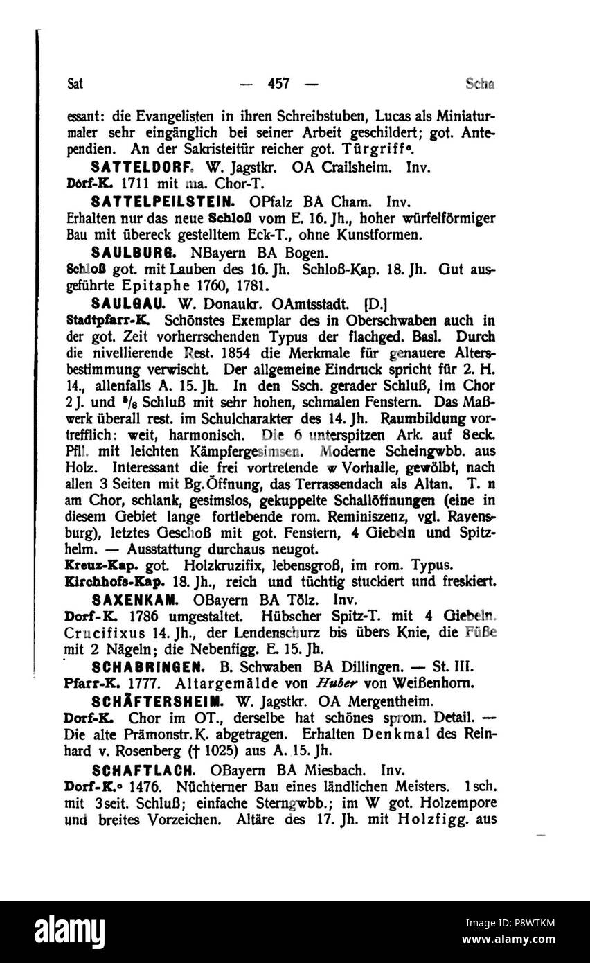 97 De Handbuch der deutschen Kunstdenkmäler III 472 Banque D'Images