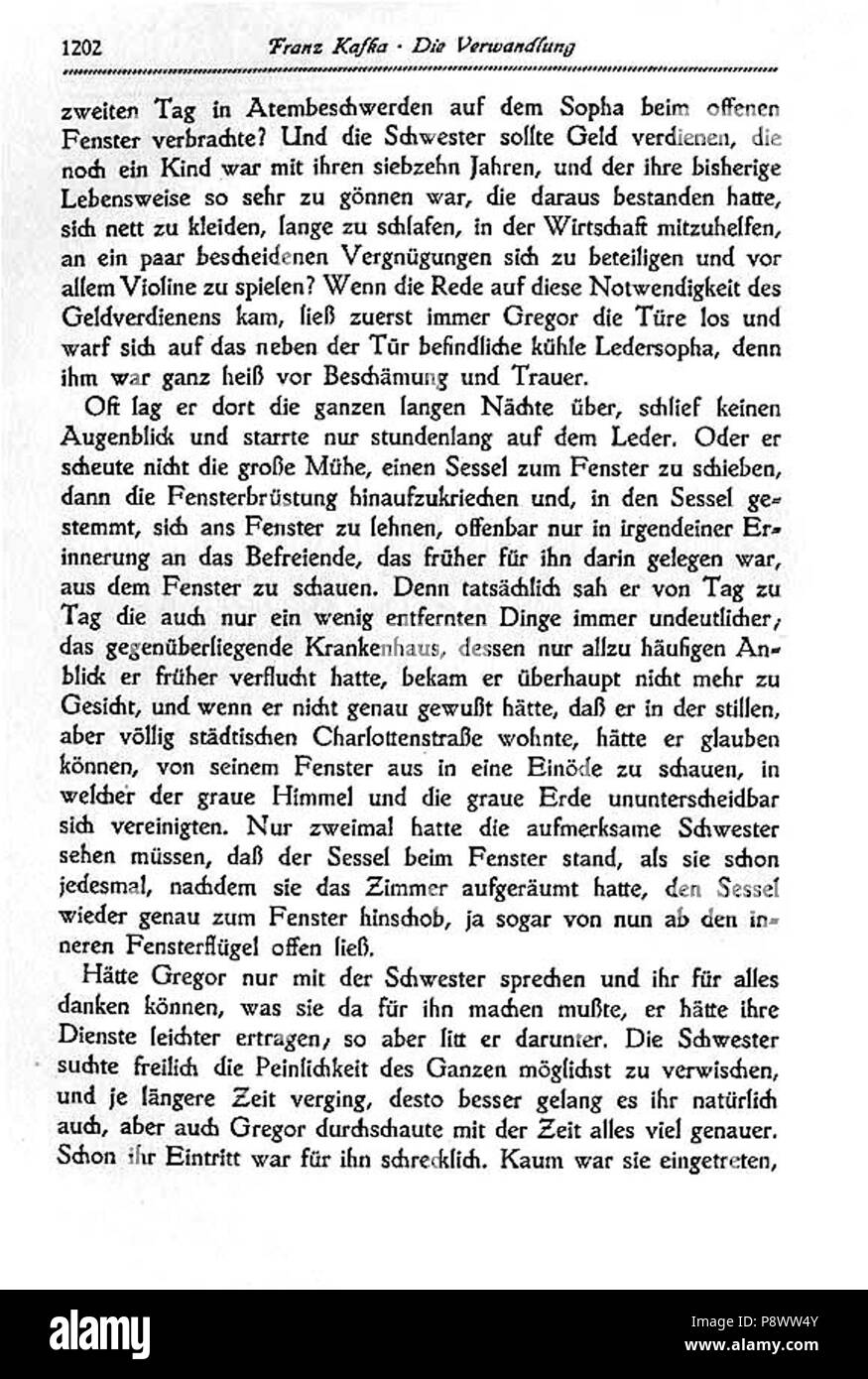 . 98 De Kafka Die Alteration 1202 Banque D'Images