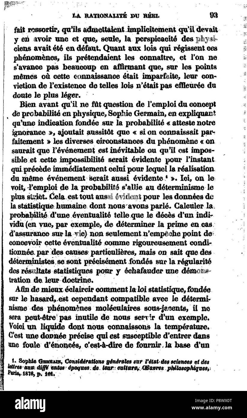 . 101 de l'explication dans les sciences I, 107 Banque D'Images