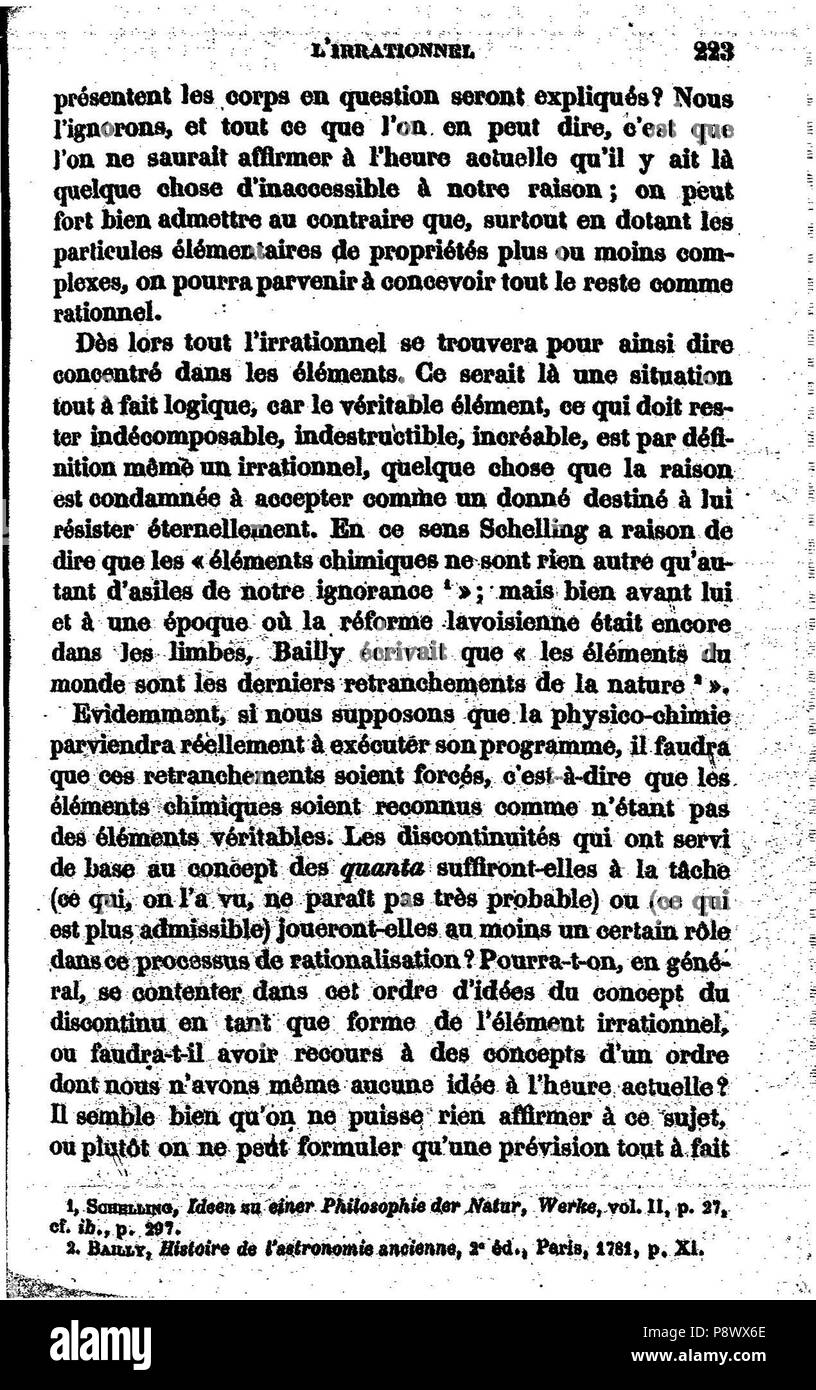 . 102 de l'explication dans les sciences I, 237 Banque D'Images