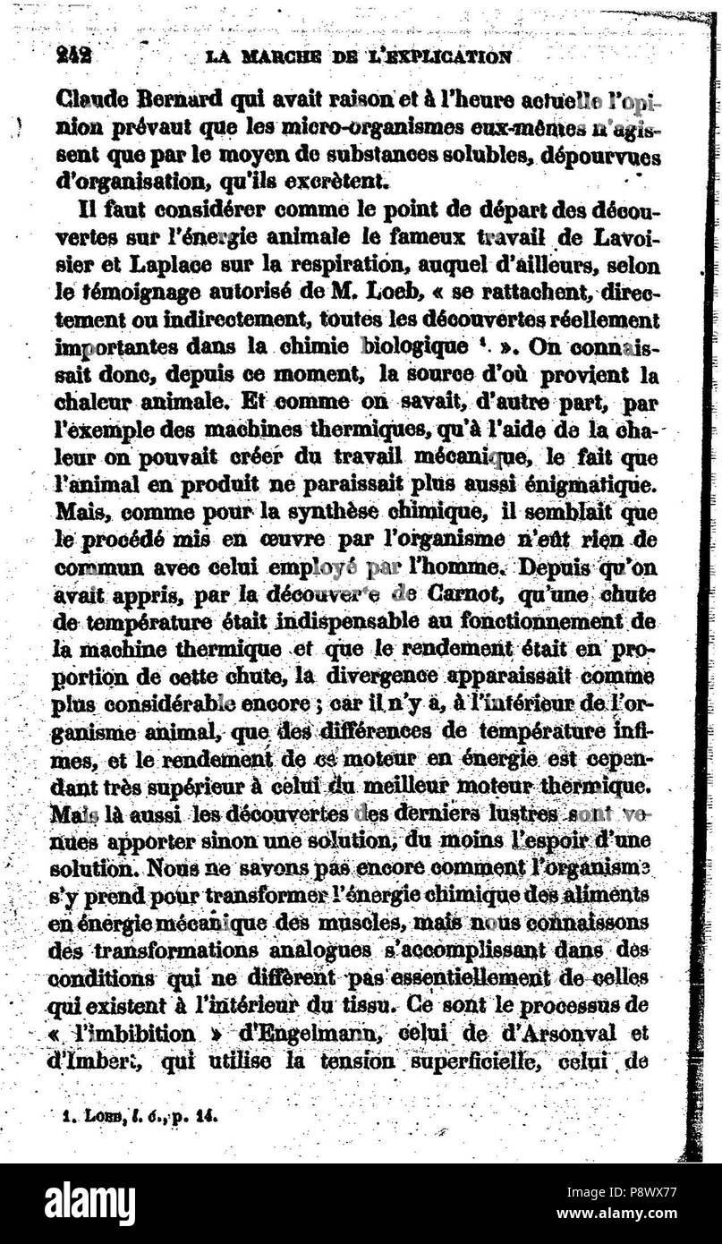 . 102 de l'explication dans les sciences I, 256 Banque D'Images