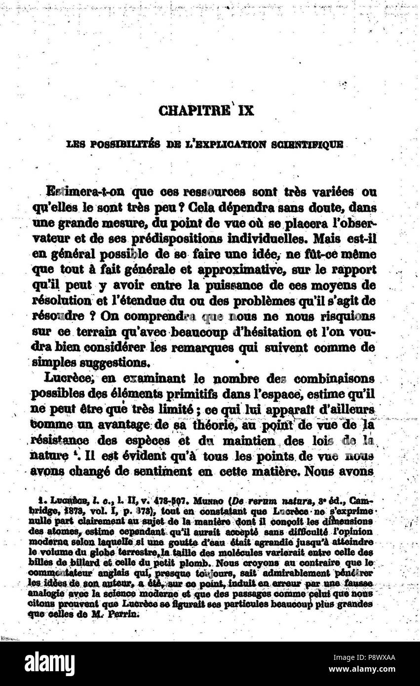 . 102 de l'explication dans les sciences I, 325 Banque D'Images