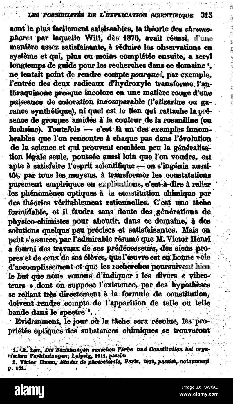 . 102 de l'explication dans les sciences I, 329 Banque D'Images