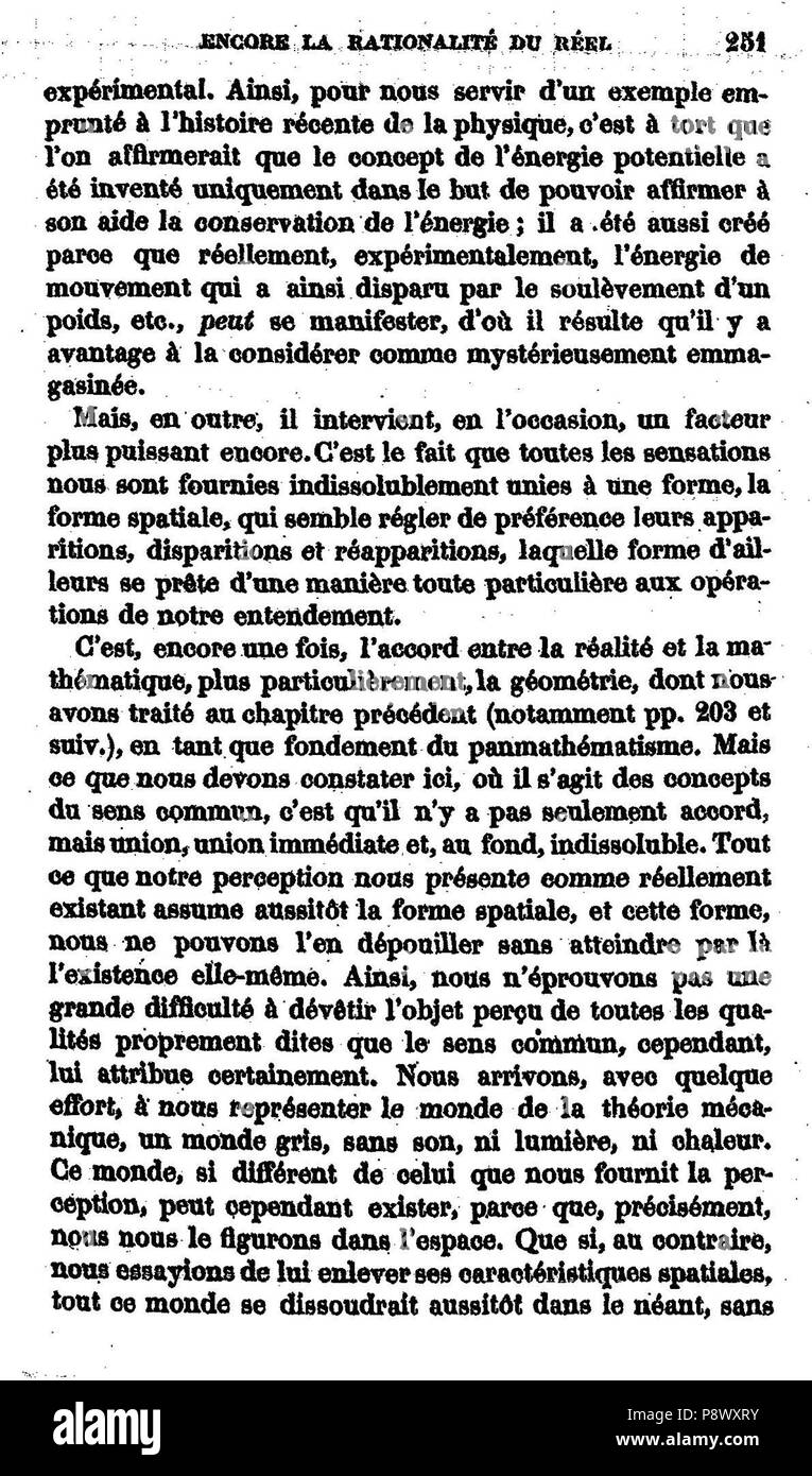 . 103 de l'explication dans les sciences II, 249 Banque D'Images