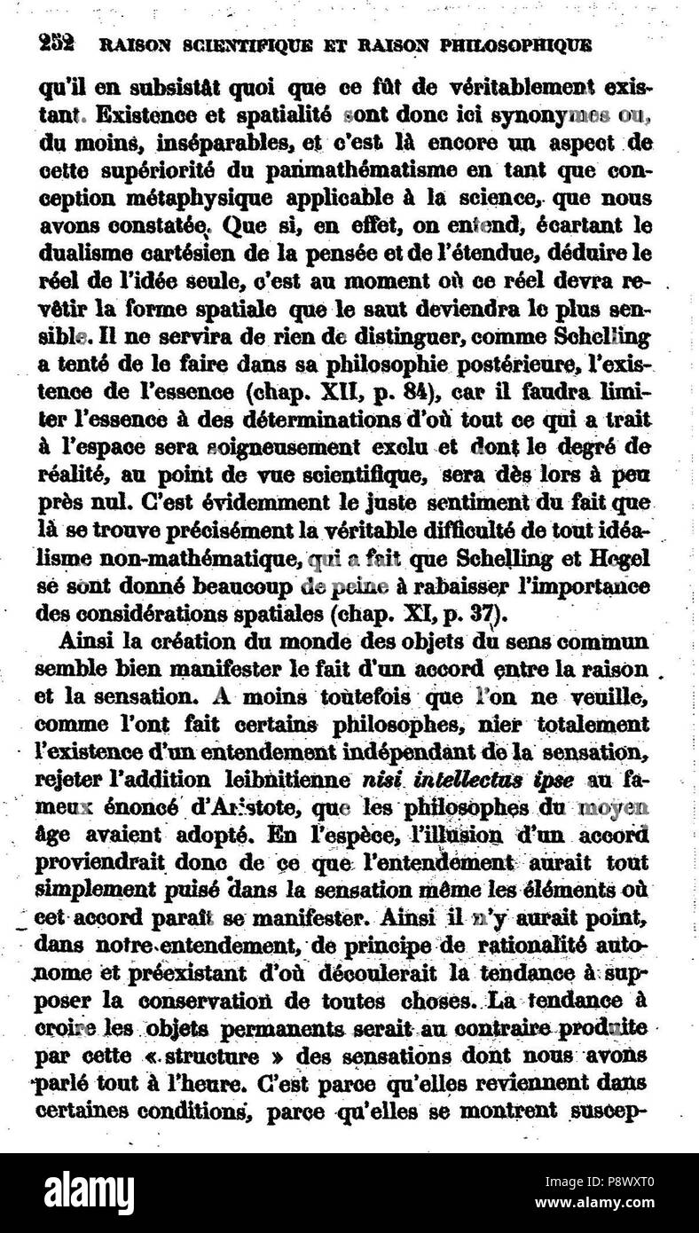 . 103 de l'explication dans les sciences II, 250 Banque D'Images