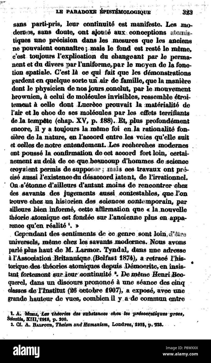 . 104 de l'explication dans les sciences II, 321 Banque D'Images