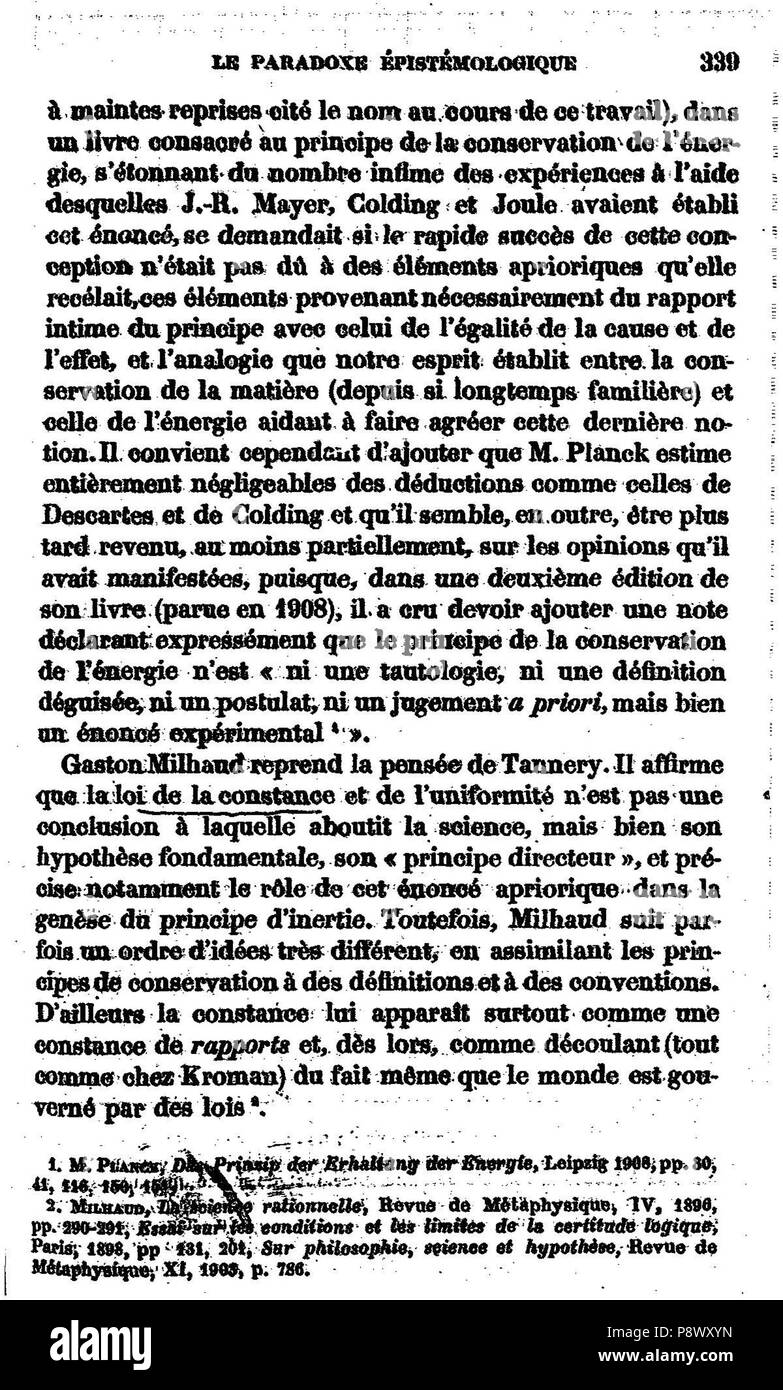 . 104 de l'explication dans les sciences II, 337 Banque D'Images