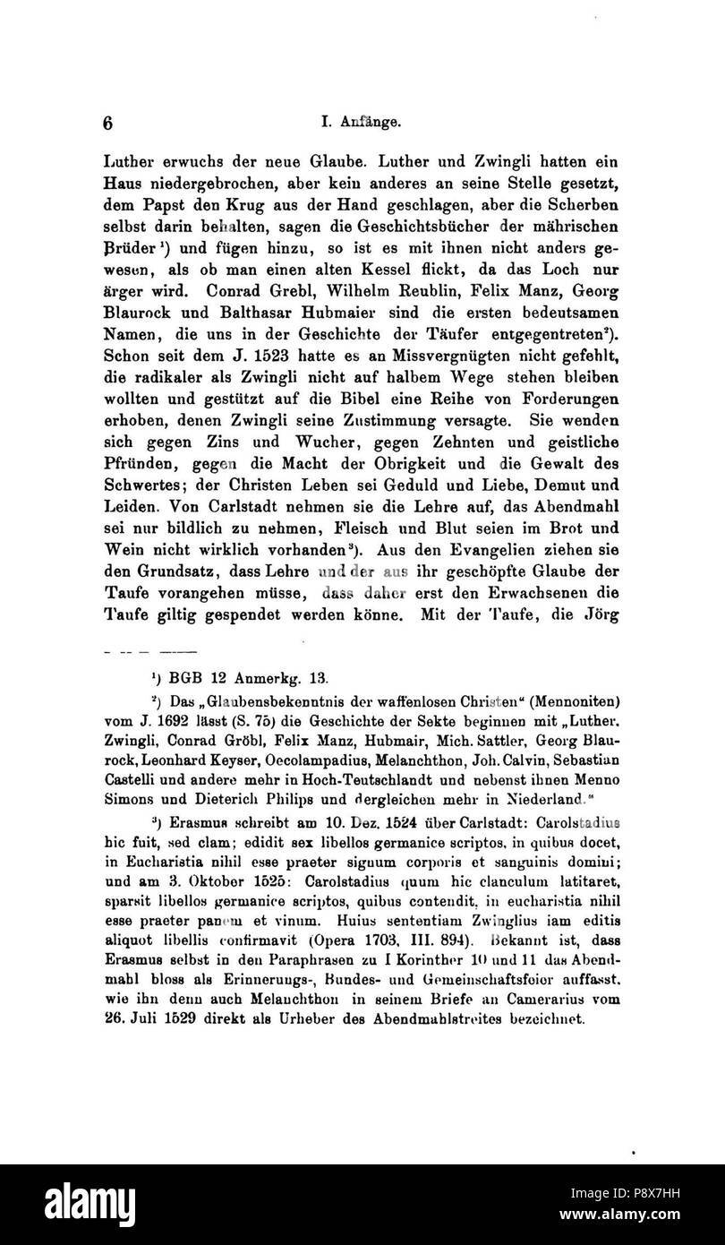 89 De Die Lieder der Wiedertäufer Wolkan (028) Banque D'Images