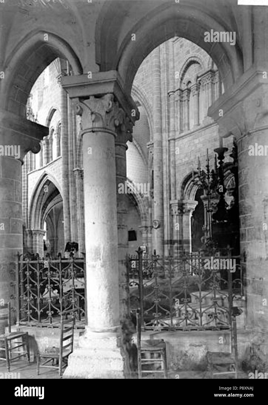 269 Eglise Saint-Martin - Intérieur - Etampes - Médiathèque de l'architecture et du patrimoine - APMH00036093 Banque D'Images