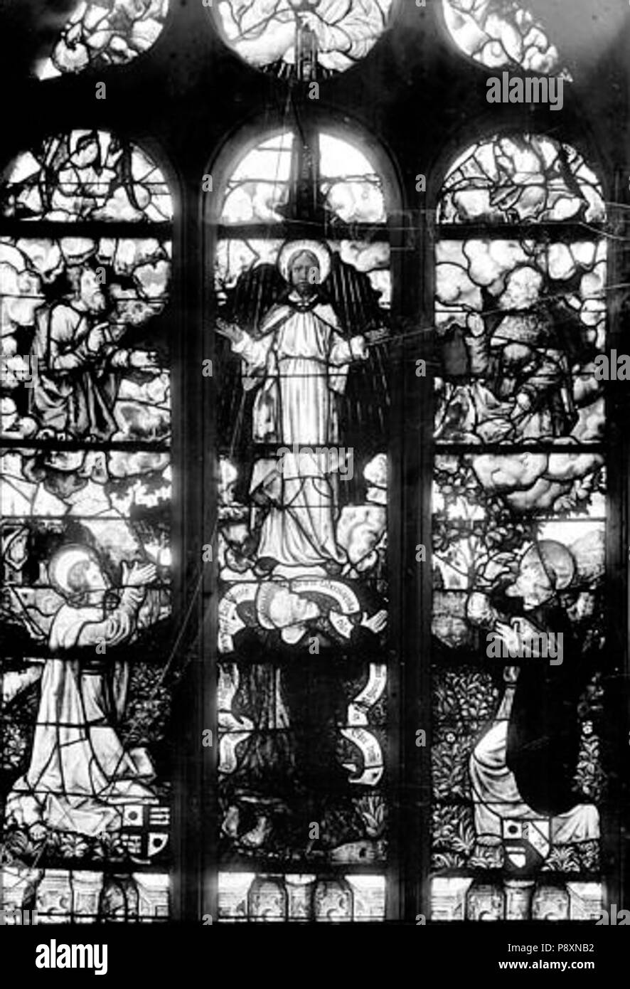 269 Eglise Saint-Martin - Vitrail - Triel-sur-Seine - Médiathèque de l'architecture et du patrimoine - APMH00010255 Banque D'Images