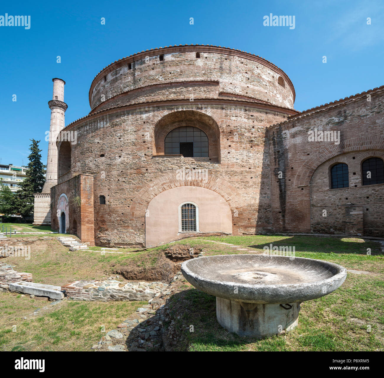 La Rotonde, Romain, de galère, construit en 306 AD. Par Tetrach Galerius, et ensuite transformé en une église byzantine et, plus tard, une mosquée. Thessalon Banque D'Images