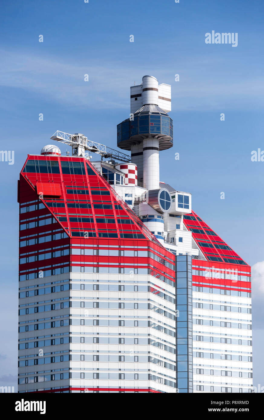 Le Lilla Bommen immeuble, comme le rouge à lèvres, situé dans le centre de Göteborg, Suède Banque D'Images