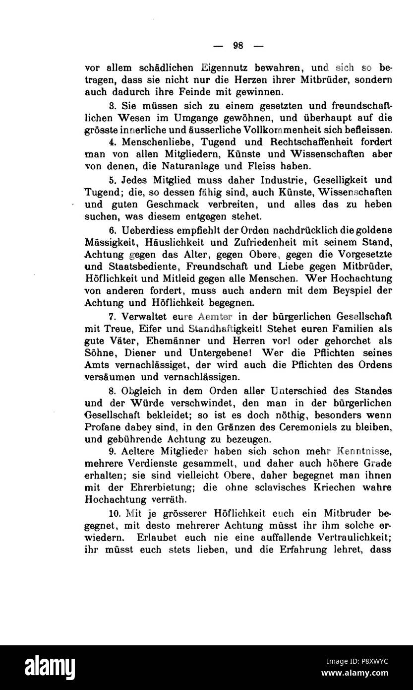 . 302 Geschichte des Illuminaten-Ordens (Engel) 098 Banque D'Images