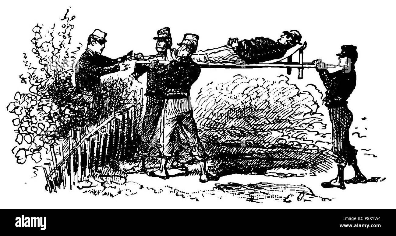 313 137 Grierson Pase de camilla sobre un obstáculo Banque D'Images