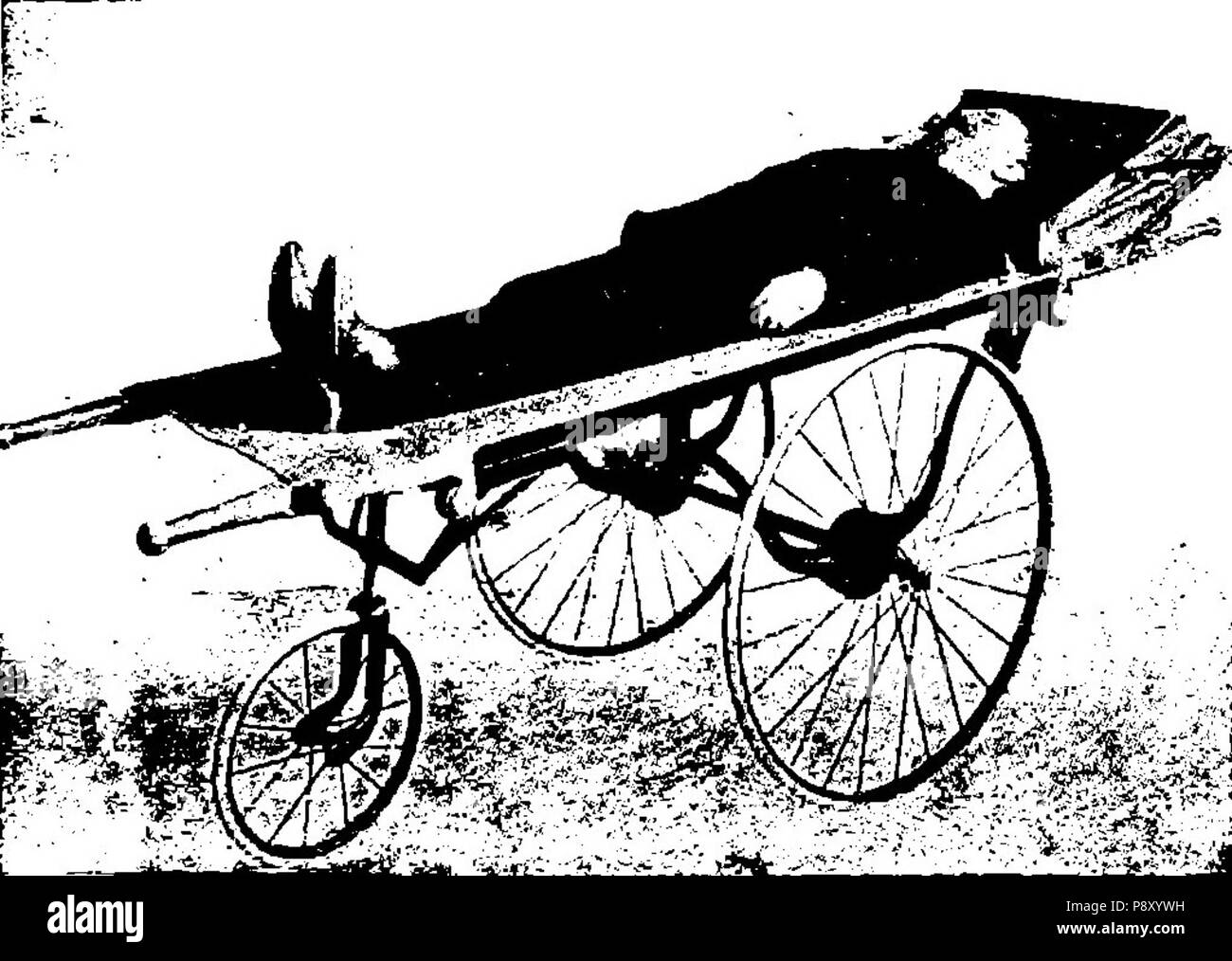 . 314 142 Grierson Camilla ambulancia triciclo charretiers Banque D'Images