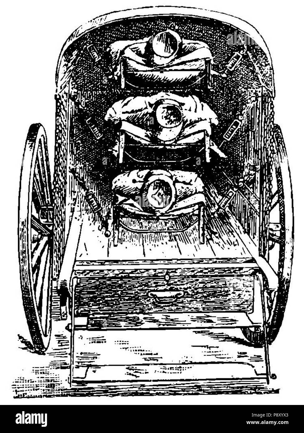 . 314 147 Grierson Carro-ambulancia de 2 ruedas (Picard) Banque D'Images