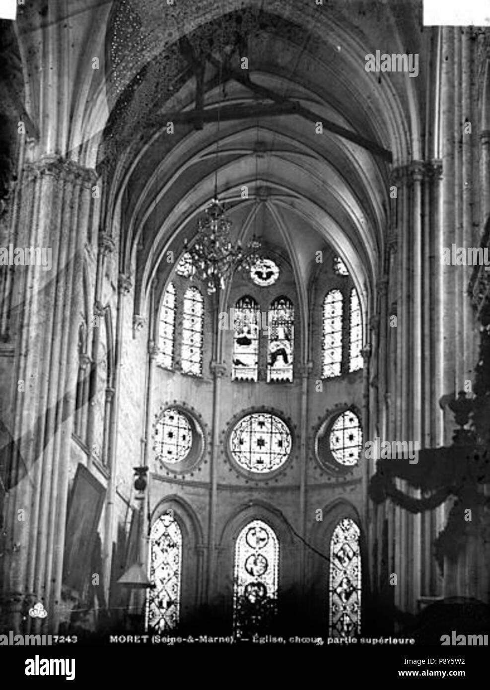 265 Eglise - Choeur - Moret-sur-Loing - Médiathèque de l'architecture et du patrimoine - APMH00007243 Banque D'Images