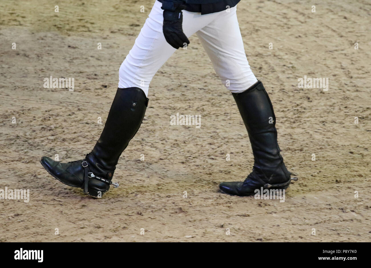 Neustadt (Dosse), Symbolfoto, sauteur va du cours Banque D'Images