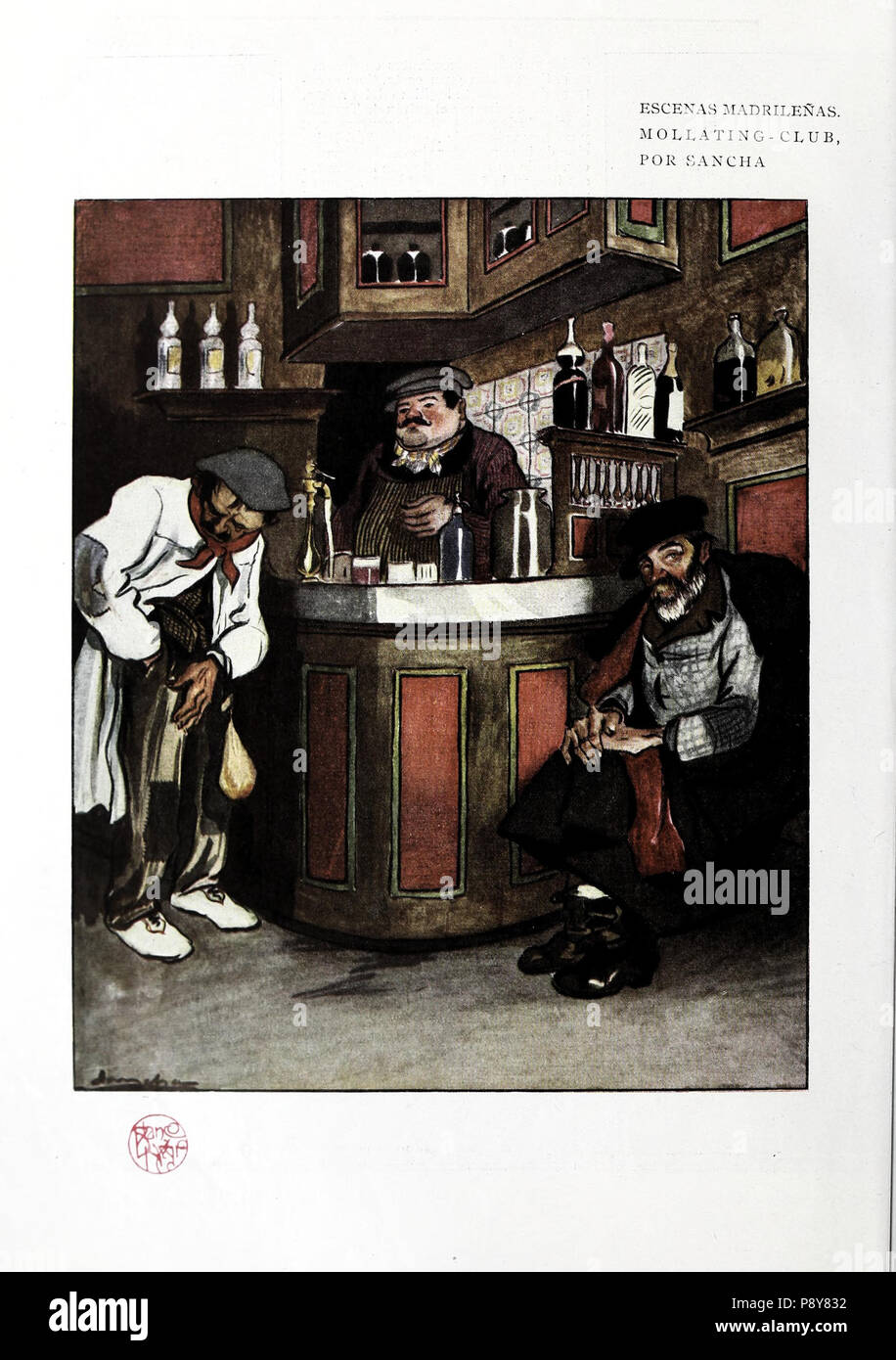278 Escenas madrileñas. Mollating-Club Banque D'Images