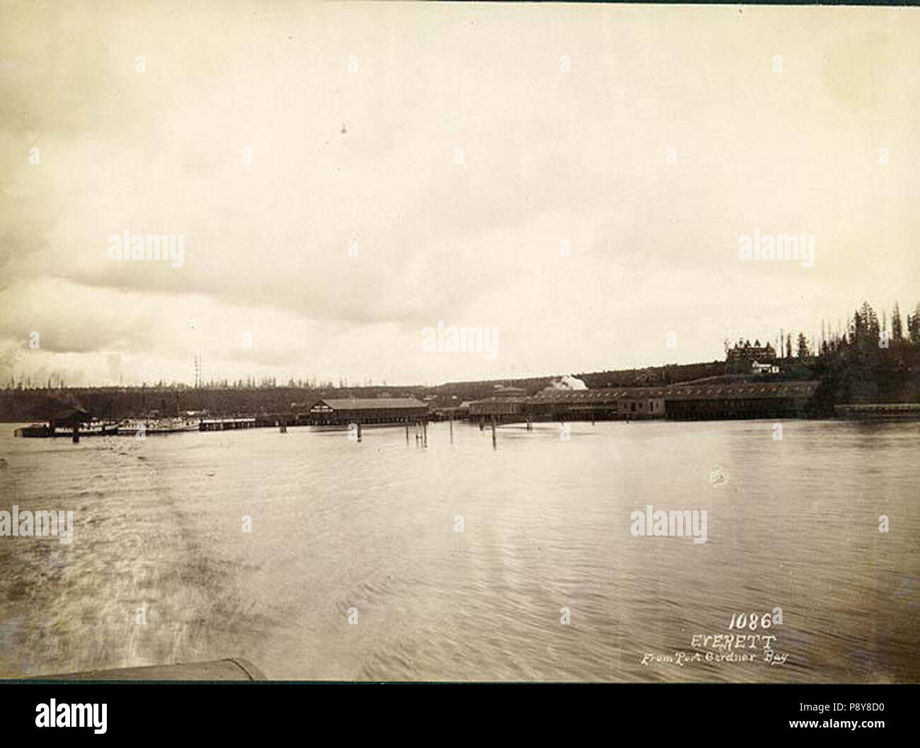 . 279 Everett de Port Gardner Bay, Washington, février 1892 (LAROCHE 309) Banque D'Images