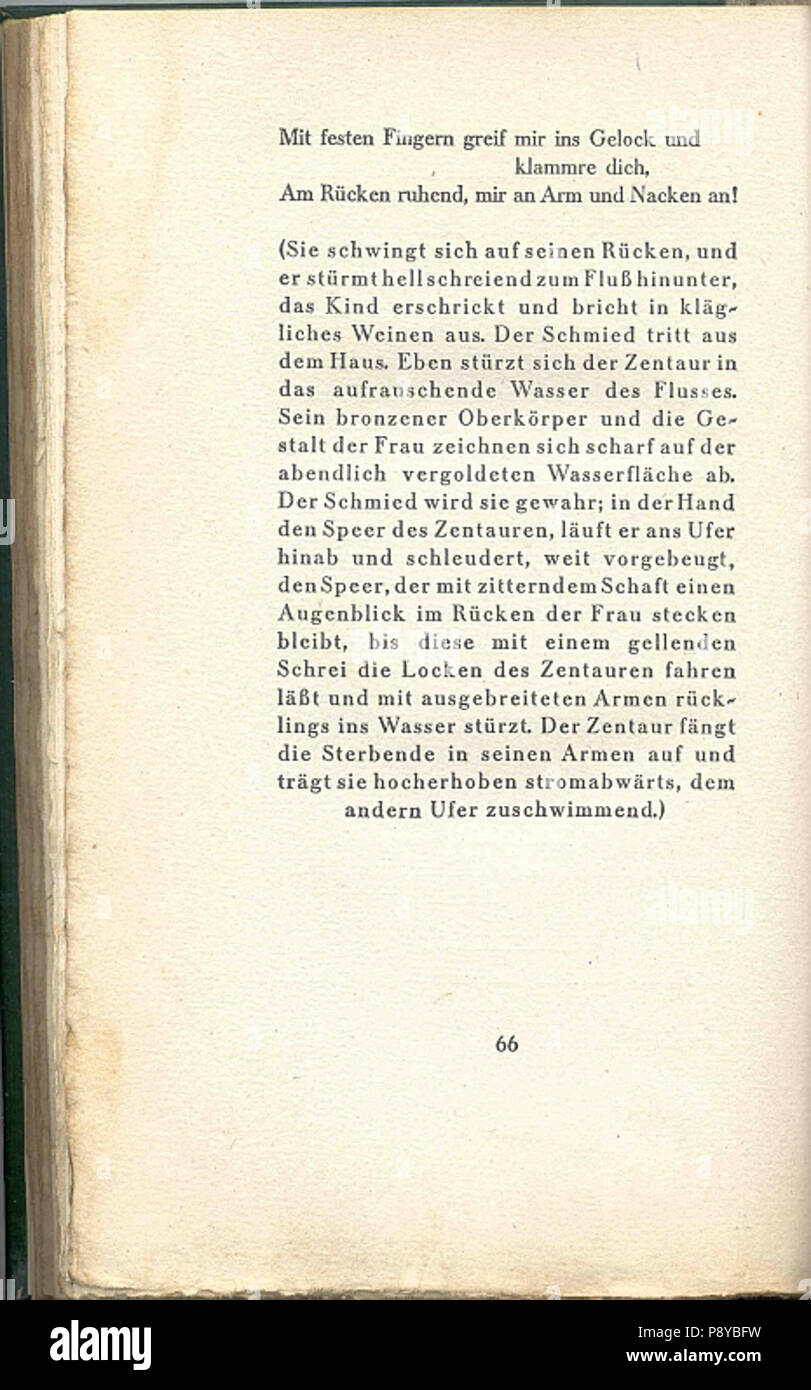 . 298 Hugo von Hofmannsthal 66 Gedichte Banque D'Images