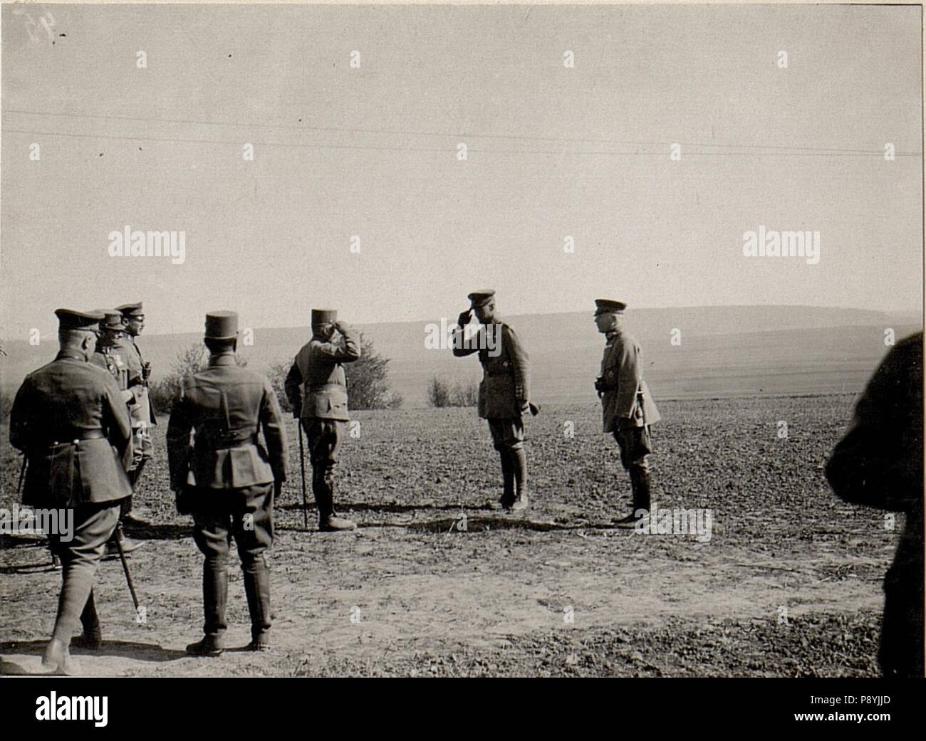 . Inspizierung 342 d.S.kais.Hoh.Prinz Oskar v.Preussen Narajow &AMP ; Kinowice BildID (15530480) Banque D'Images