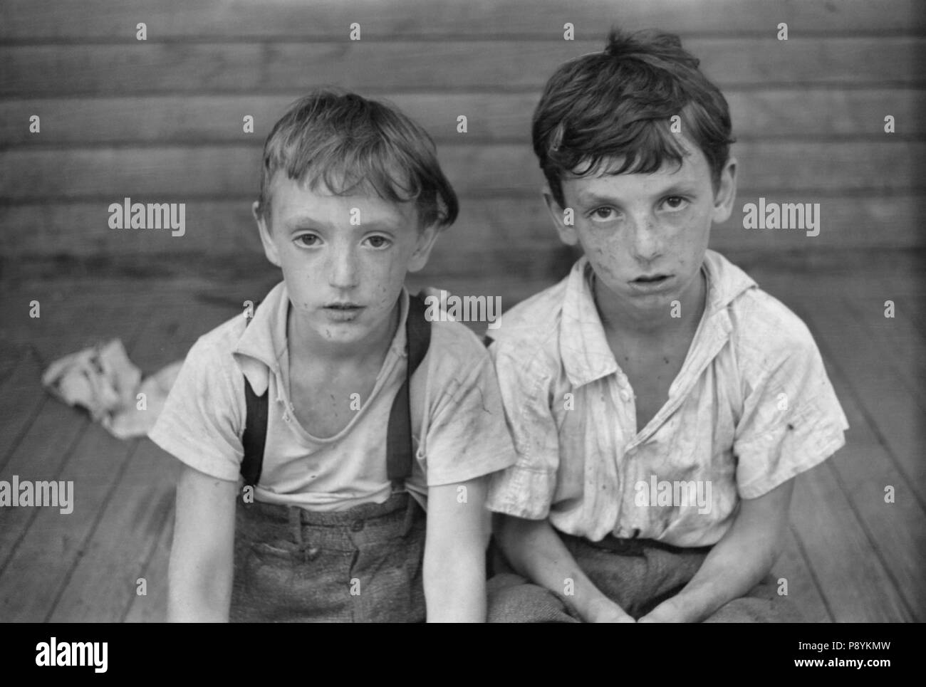 Les enfants d'Albert Lynch, Farm Security Administration Client, Dummerston, Vermont, USA, Jack Delano, Farm Security Administration, Août 1941 Banque D'Images