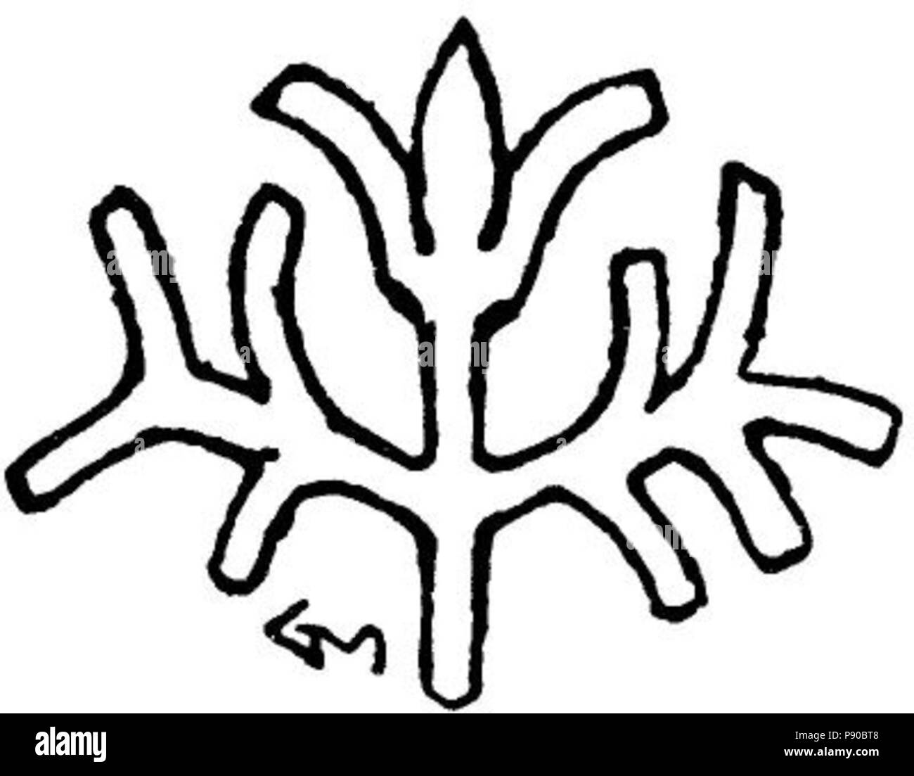 . Harald 325 Haarfagres - vignet saga 6 - G. Munthe Banque D'Images