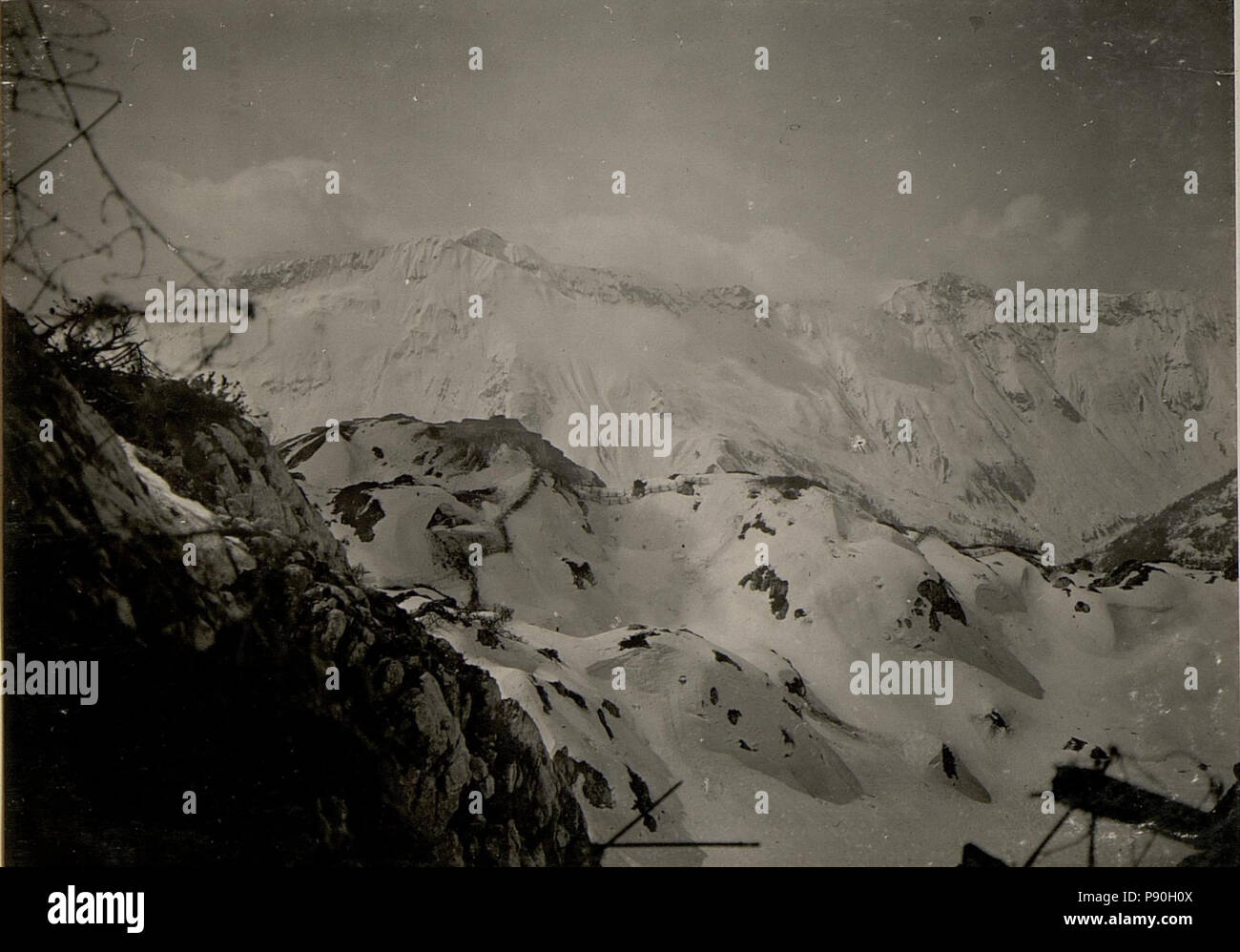 . Kleiner 362 Pal, Blick aus der von Vorfeldstellung Vorfeldstellung gegen die bei einer Distanz von 30 Schritten, aufgenommen am 2.V.1916 (15473927) BildID Banque D'Images