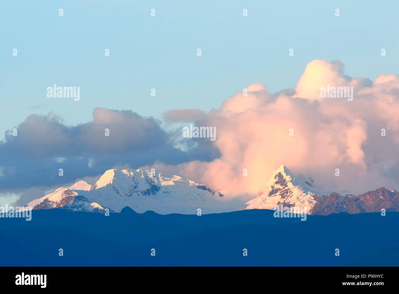 Beau paysage montagneux de la sierra, dans Orcotuna, Pérou. Cusco - Perú Banque D'Images