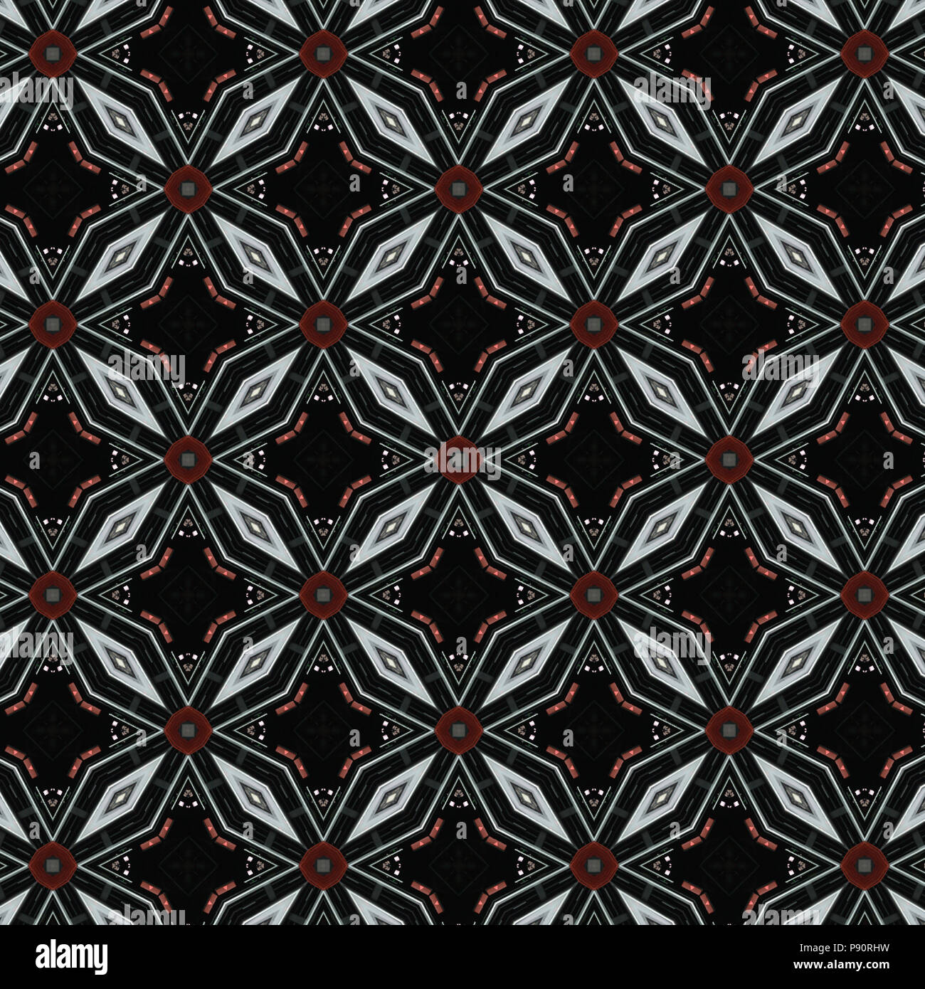 Pattern design moderne pour le tissu ou papier peint de l'intérieur. Banque D'Images