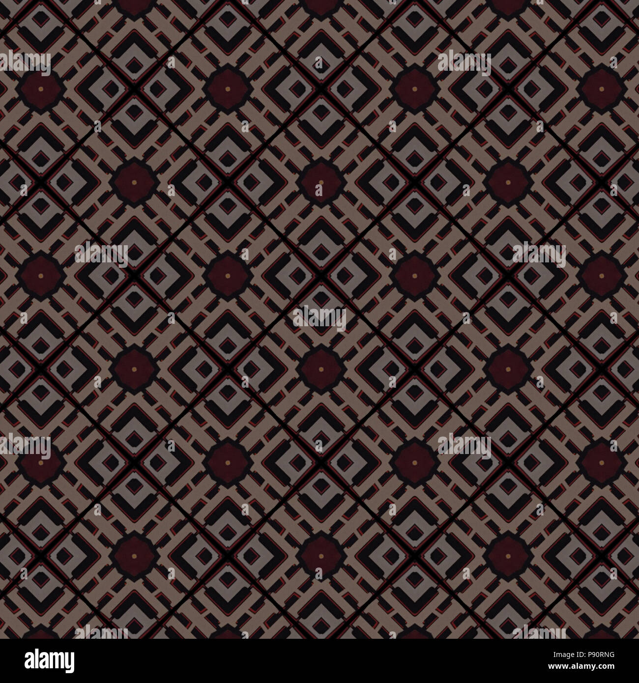 Pattern design moderne pour le tissu ou papier peint de l'intérieur. Banque D'Images