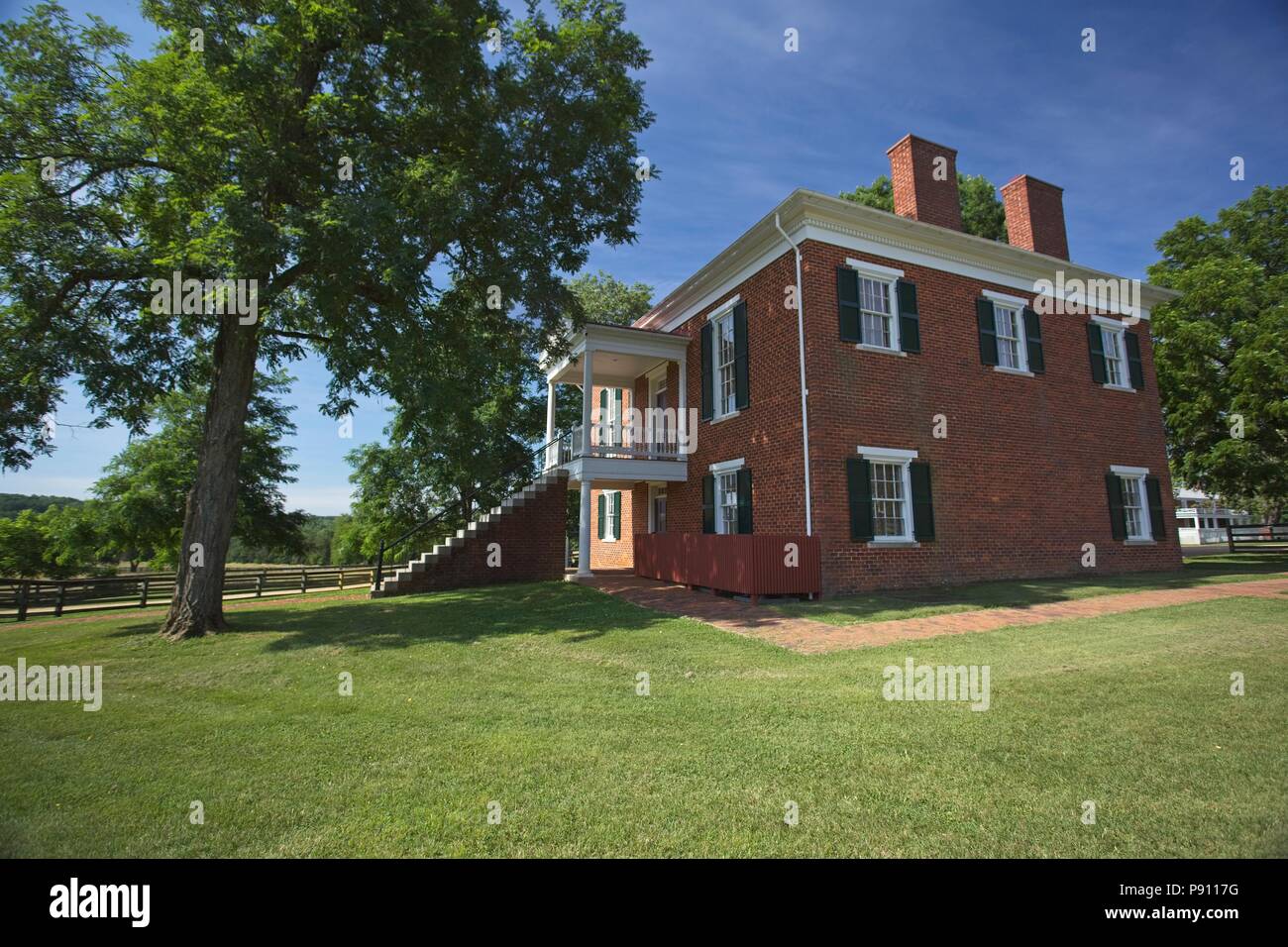 Le parc historique national du Palais de Appomattox Appomattox en Virginie. Ce site historique restauré, une partie du parc national de l'Organisation des système Banque D'Images