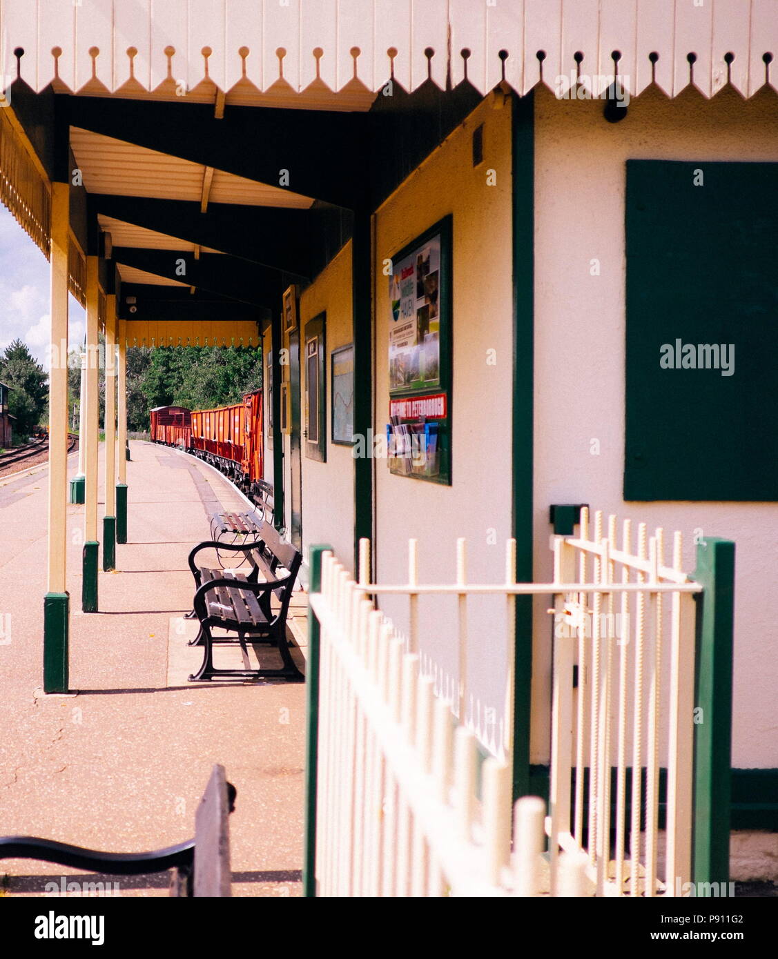 La gare ferroviaire préservé Peterborough Banque D'Images