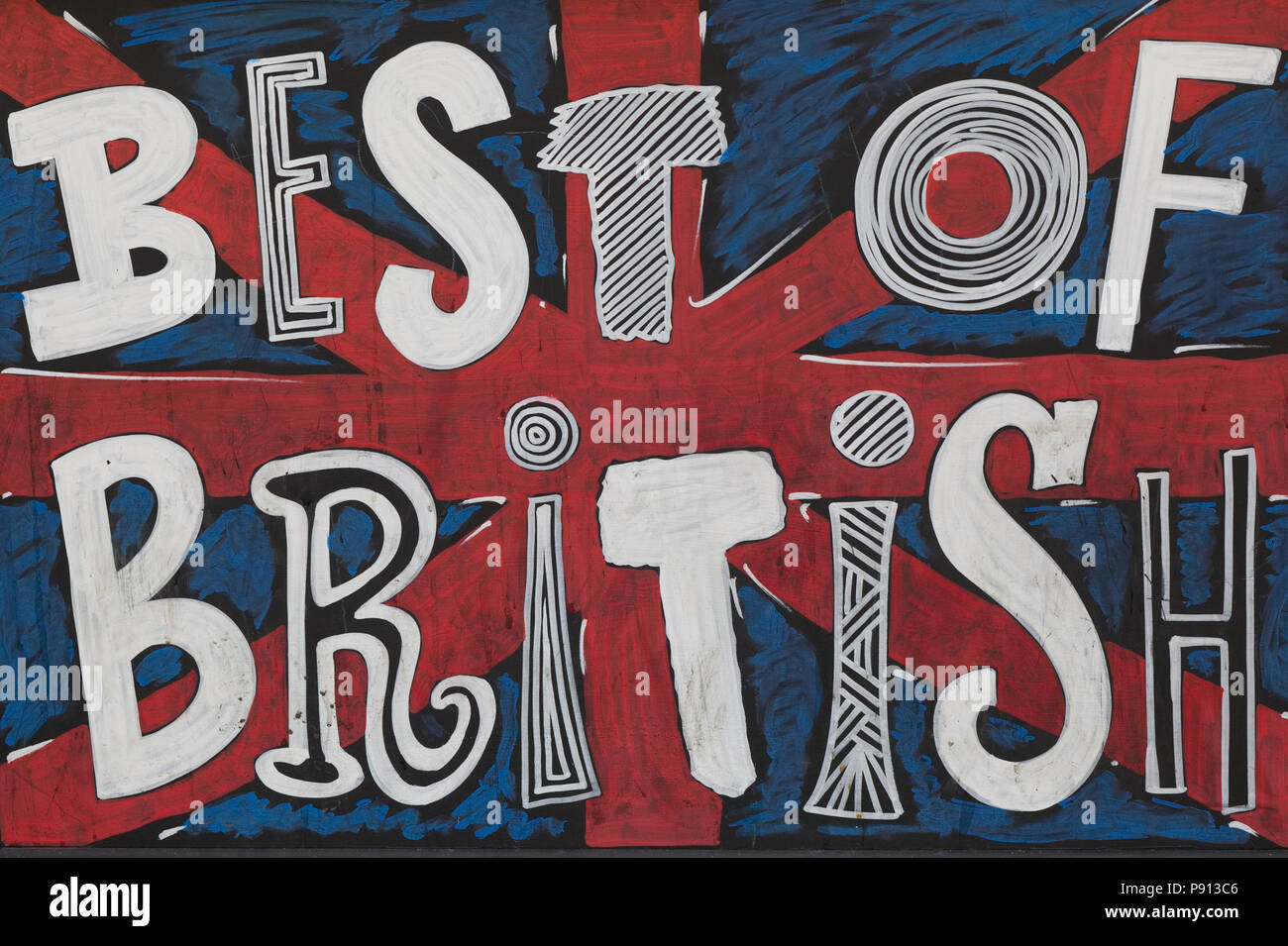 Best of British Union jack flag Banque D'Images