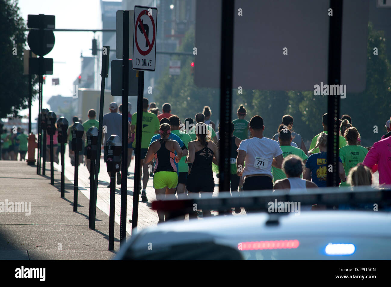 La sécurité routière de la police de l'Ohio Columbus Banque D'Images