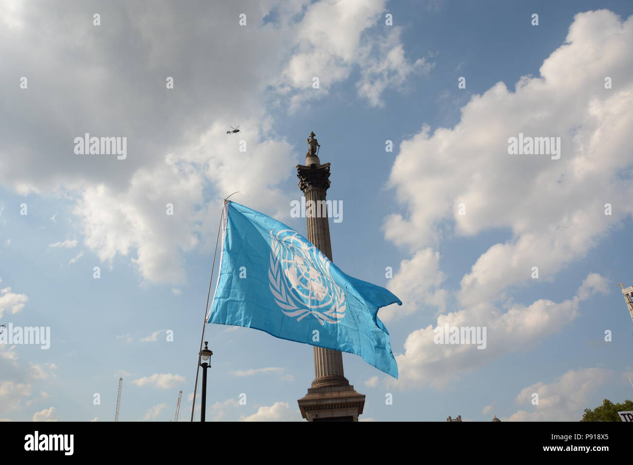 Londres, Royaume-Uni, 13 juillet 2018. Anti-Trump protester Crédit : Paul Smyth/Alamy Live News Banque D'Images