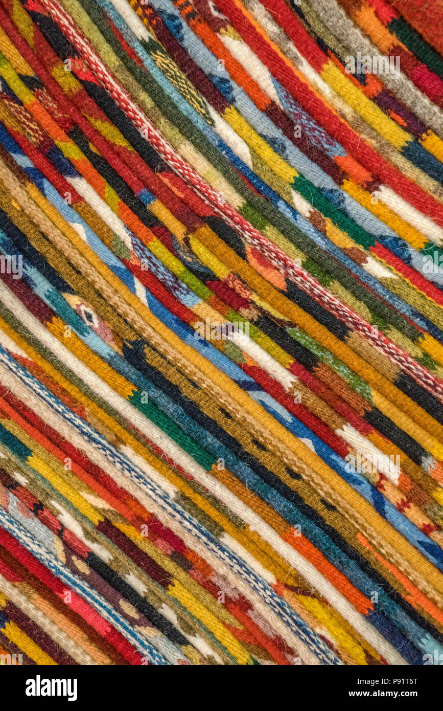 Photos de tapis en laine faits main de Oaxaca, Mexique Banque D'Images