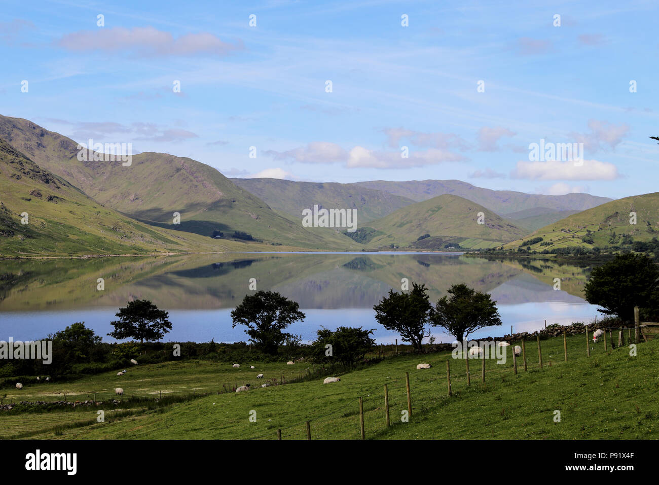 Paysage du Connemara en Irlande. Banque D'Images