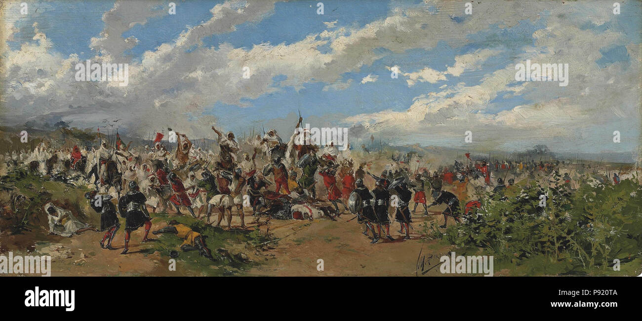 410 Mariano Barbasán - Bataille de Guadalete Banque D'Images